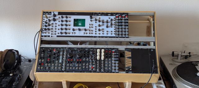 My synth setup - every module at that pitcure was made by myself.